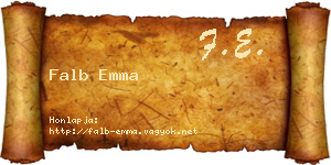 Falb Emma névjegykártya